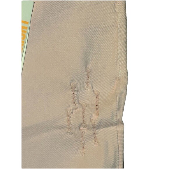 First Row Men’s Slim Straight Jeans 34x32 Pink Distressed USA Flag Pocket NWT - Picture 3 of 9